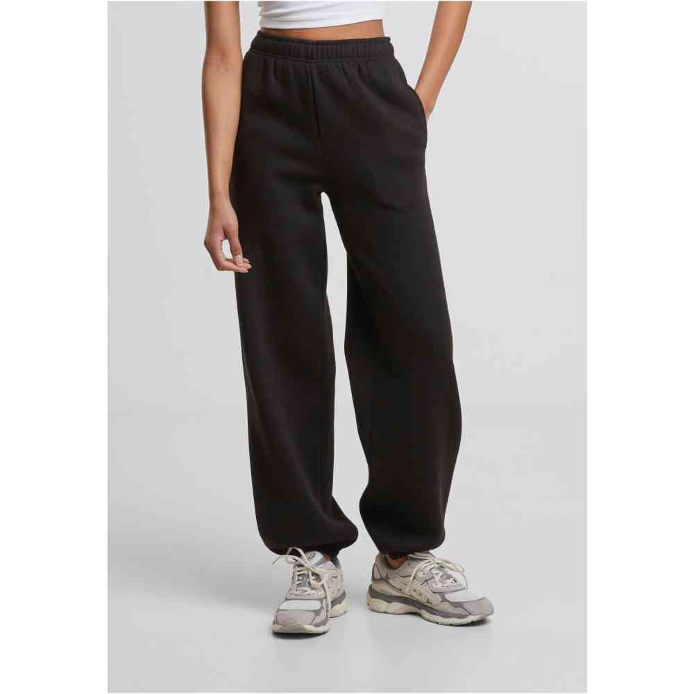 Urban Classics - Basic Essential Dames joggingbroek - Zwart